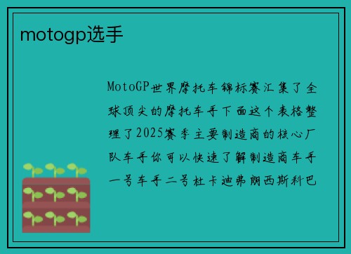 motogp选手